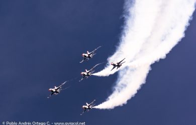 Thunderbirs durante la F-AIR Colombia 2019.