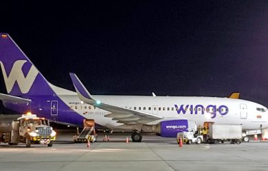 Boeing 737-700 de Wingo en Bogotá.