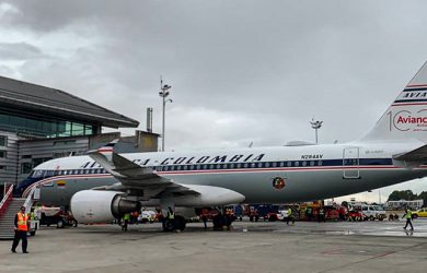 Airbus A320 de Avianca con pintura retro.