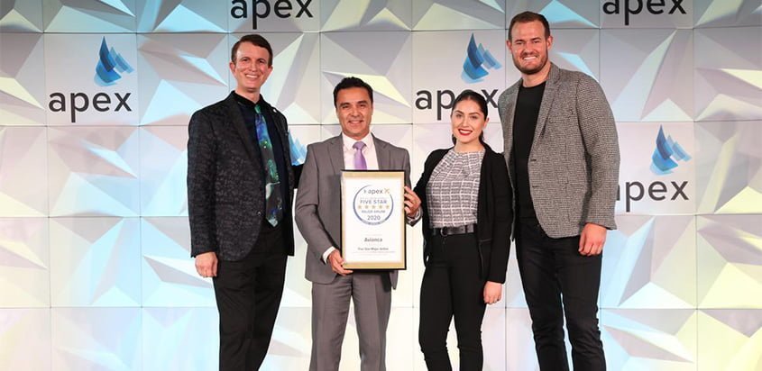 Reconocimiento a Avianca durante los premios APEX 2019.