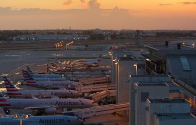 HUB de American Airlines en Miami.