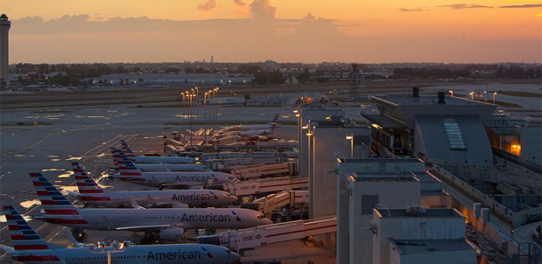 HUB de American Airlines en Miami.