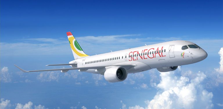 Airbus A220 de Air Senegal.