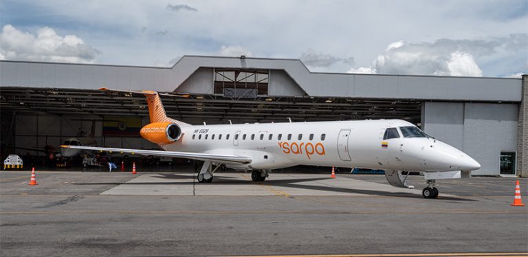 Embraer 145 (HK-5229) de SARPA en Bogotá.