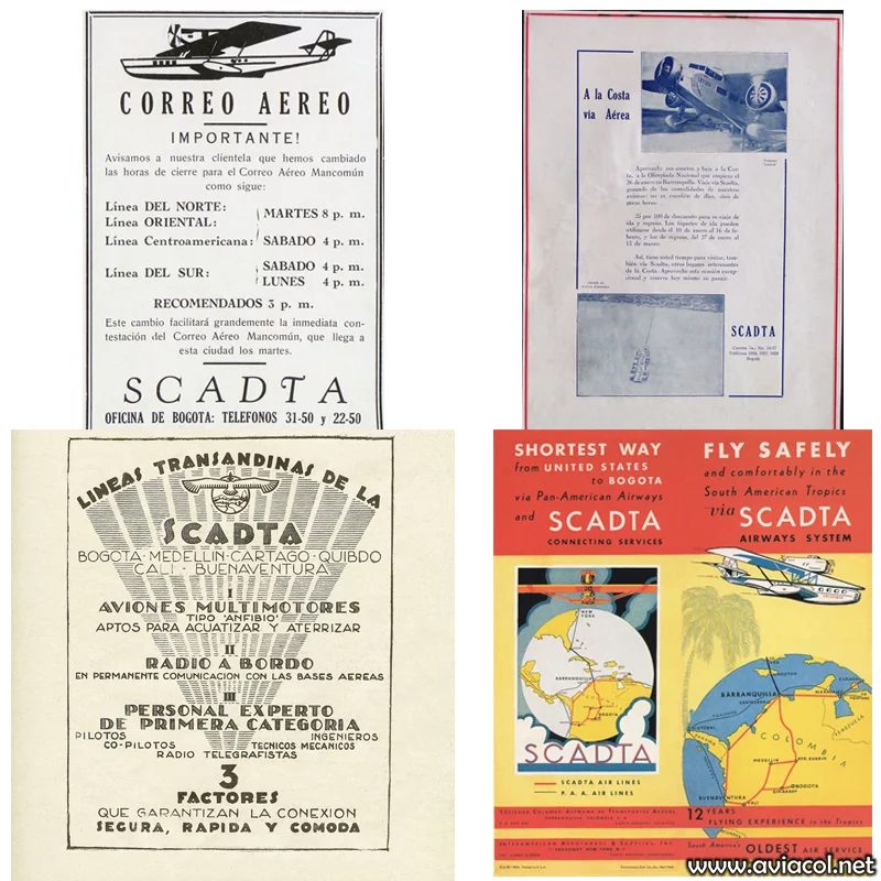 Publicidad de SCADTA.