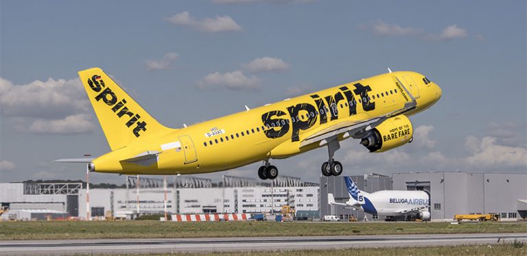 Airbus A320neo de Spirit Airlines.