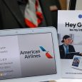 Google Assistant en sala VIP de American Airlines.