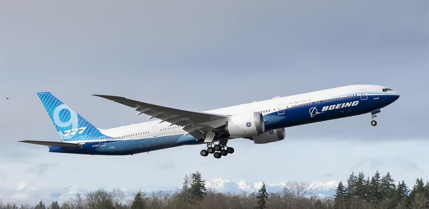 Primer vuelo del Boeing 777X.