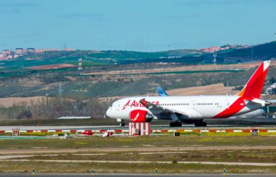 Boeing 787 de Avianca en Madrid.