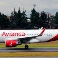 Airbus A319 de Avianca en rodaje en Bogotá.