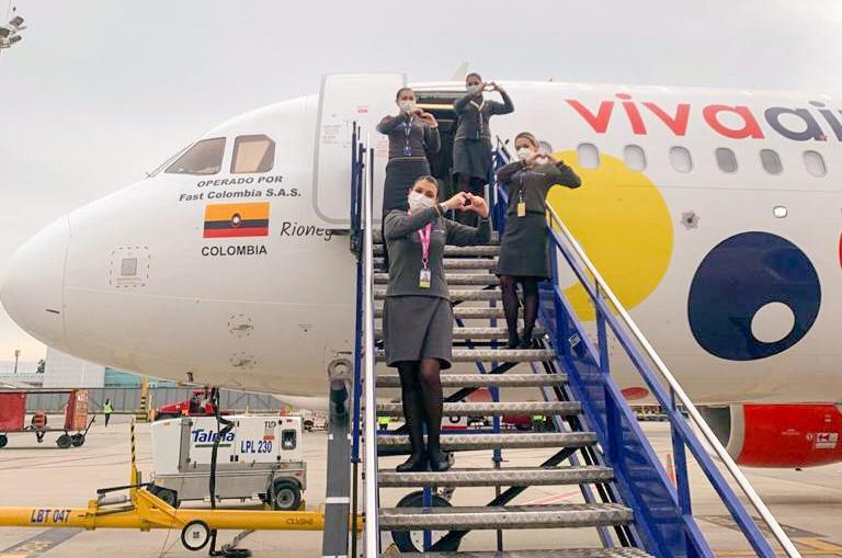 Vuelo de Viva Air entre Houston y Bogotá.