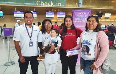 Niño colombiano transportado por Wingo a Ecuador en tratamiento médico.