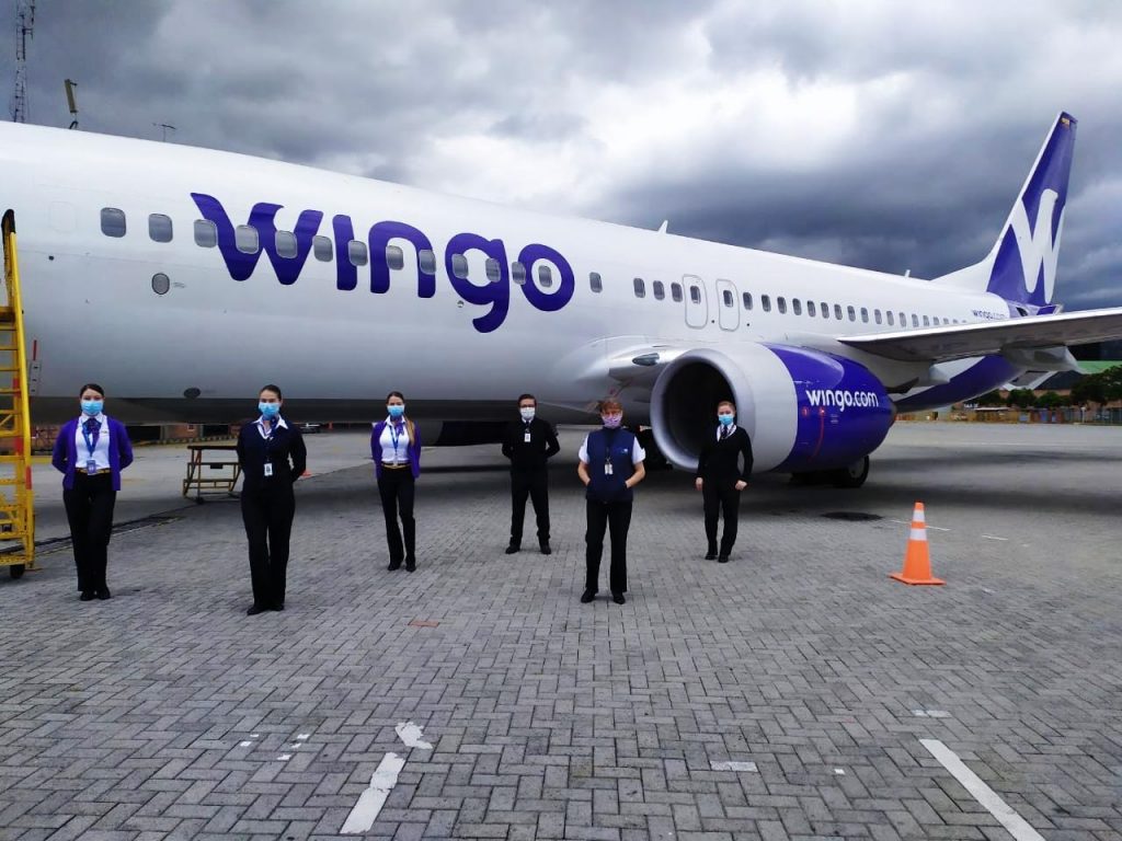 Vuelo de repatriación de Wingo entre Panamá y Bogotá.