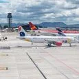 Plataforma del aeropuerto Eldorado de Bogotá.