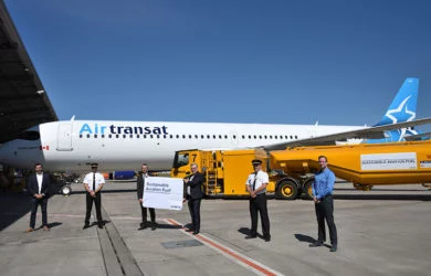 Airbus A321LR de Air Transat.