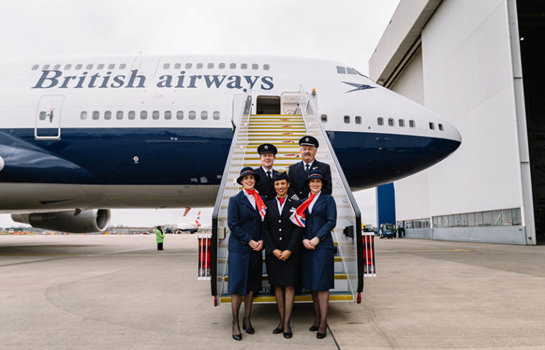 Tripulación de British Airways.