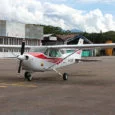 Cessna 172 de matrícula HK-2129 accidentado.