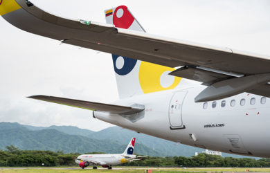 Airbus A320 de Viva Air en Santa Marta.