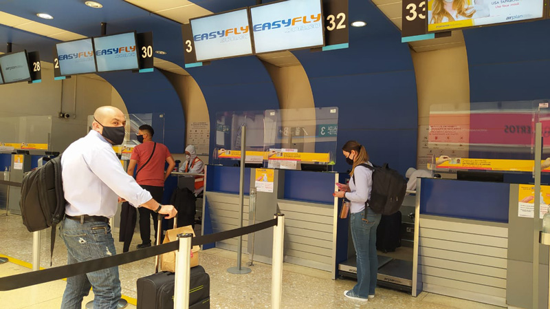 Check In del Aeropuerto José María Córdova de Rionegro.