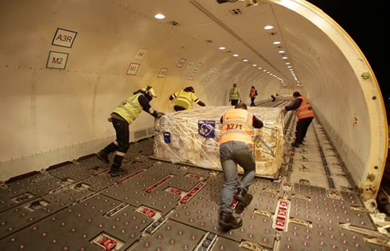 Avión solidario de LATAM Cargo.