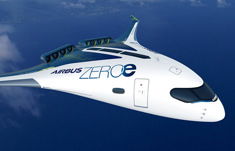 Propuesta de aviones del futuro de Airbus.