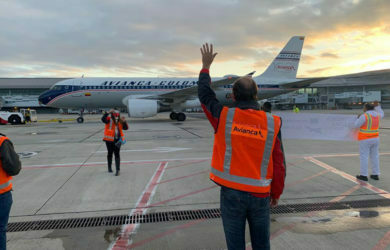 Primer vuelo doméstico de Avianca.