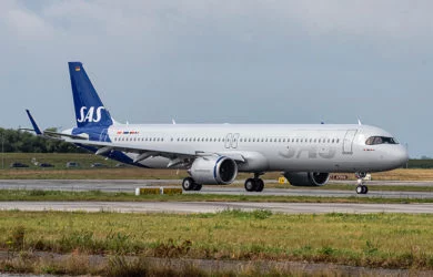 Airbus A321LR de SAS.
