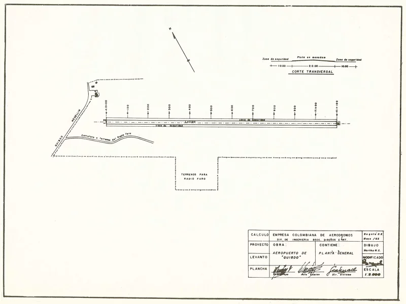 Aeropuerto El Caraño de Quibdó, Chocó.