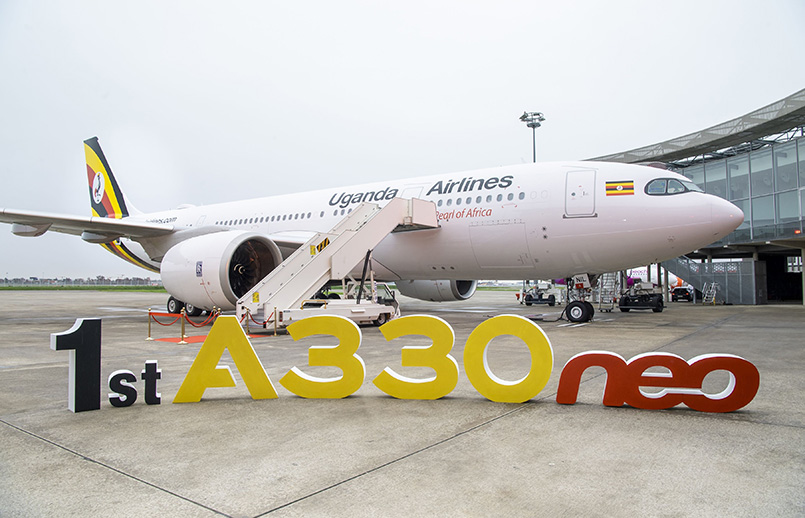 Primer Airbus A330neo de Uganda Airlines.