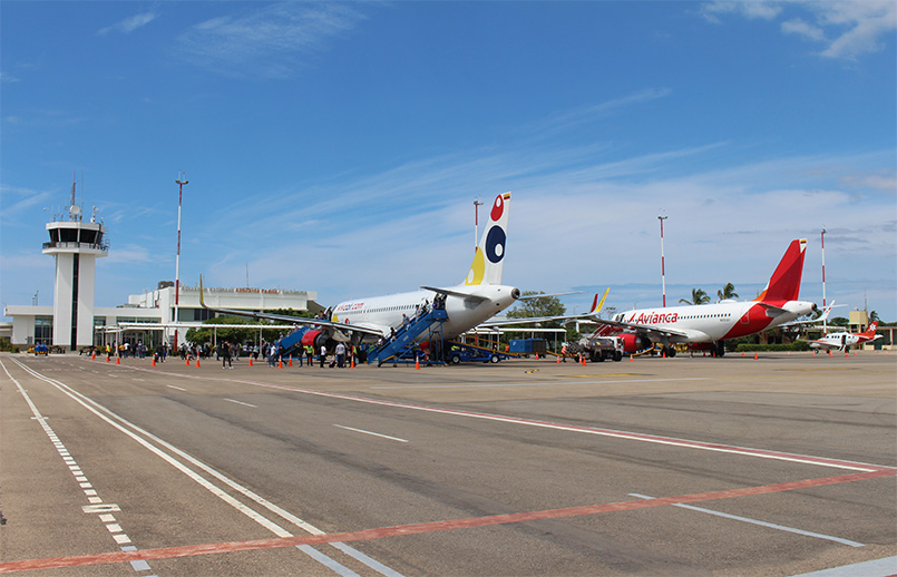 Aeropuerto Almirante Padilla de Valledupar.