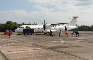 ATR 72-600 de EasyFly en el aeropuerto Yariguíes de Barrancabermeja.