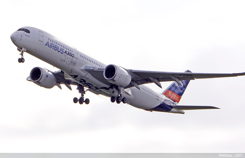 Airbus A350-900 de pruebas (FlightLab).