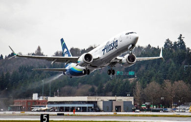 Boeing 737 MAX 9 de Alaska Airlines.