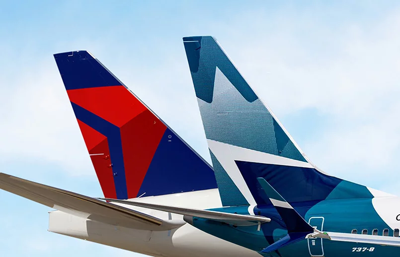 Alianza entre Delta y WestJet.