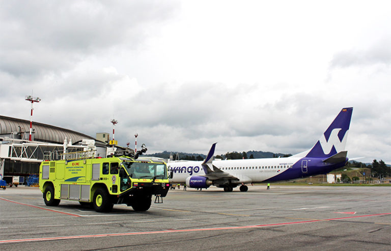 Boeing 737-800 de Wingo en Medellín.