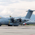 Airbus A400M del Ejército del Aire de España en su visita a Bogotá.