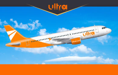 Render de un Airbus A320 de Ultra Air.