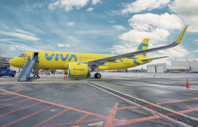 Airbus A320neo de Viva en Medellín.