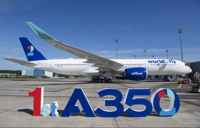 Primer Airbus A350 de World2fly.