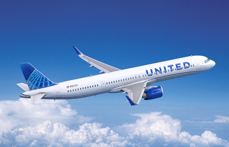 Airbus A321 de United Airlines.