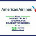 Reconocimiento al índice de igualdad en discapacidad de American Airlines.