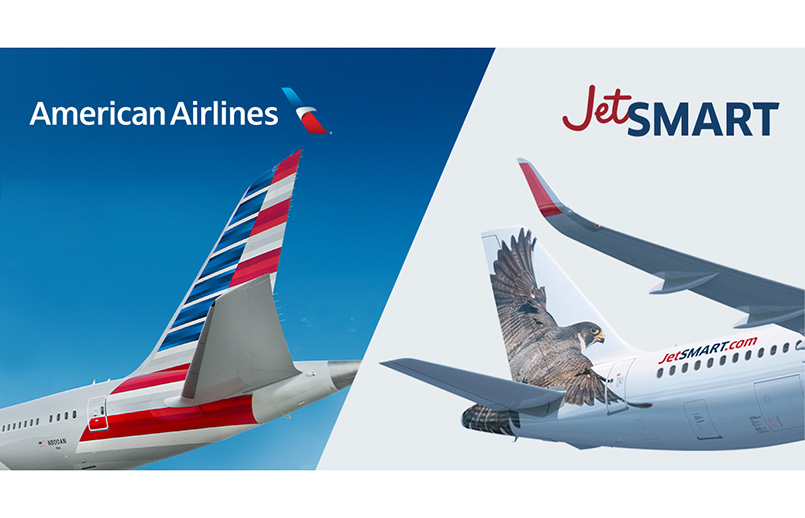 American Airlines y JetSmart firman acuerdo de código compartido.