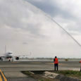 Airbus A320neo de Avianca en su vuelo inaugural a Orlando desde Cali.
