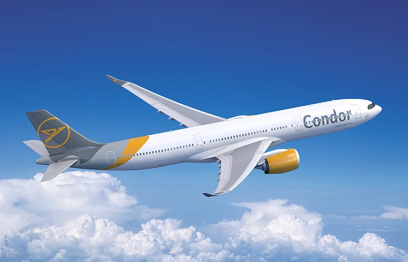 Render de un Airbus A330neo de Condor.