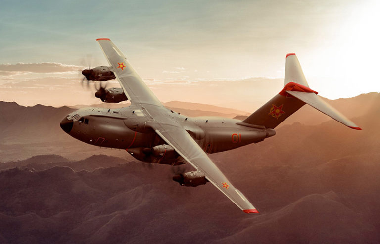 Prototipo de un Airbus A400 de Kazajistán.