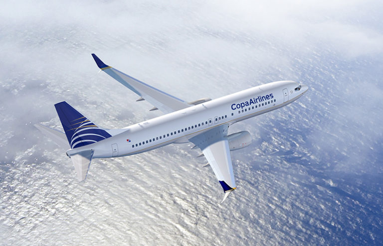 Boeing 737-800 de Copa Airlines en vuelo.