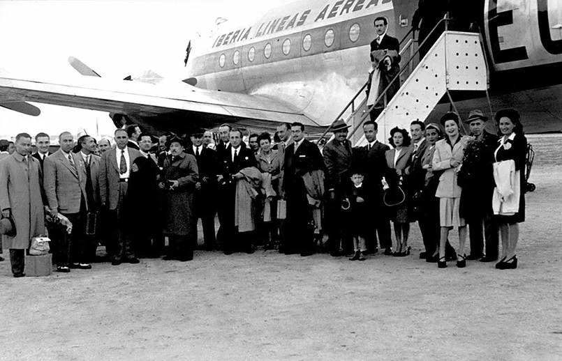 Primera ruta de Iberia a América Latina.