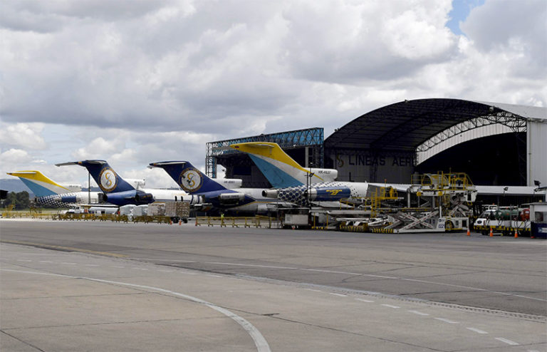 Flota de LAS Cargo en Bogotá.