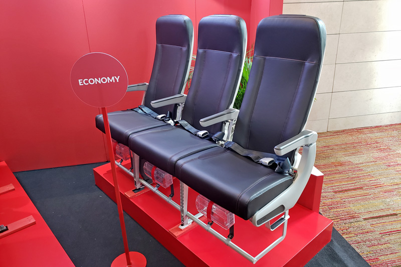 Nuevas sillas "Economy" de Avianca en sus Airbus A320.