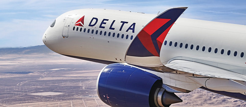 Airbus A350 de Delta Air Lines en vuelo.
